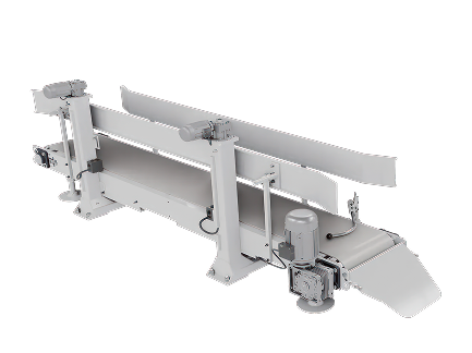 Электрическая регулировка конвейера по высоте для разных вариантов мешков