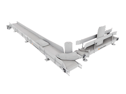 Устройства разворота и опрокидывания мешков и лотковые спуски