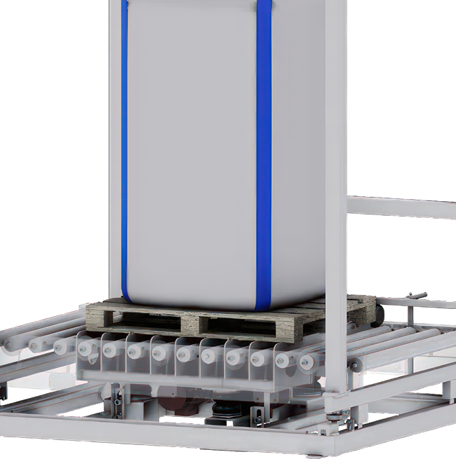 Механизм уплотнения продукции при фасовке МКР